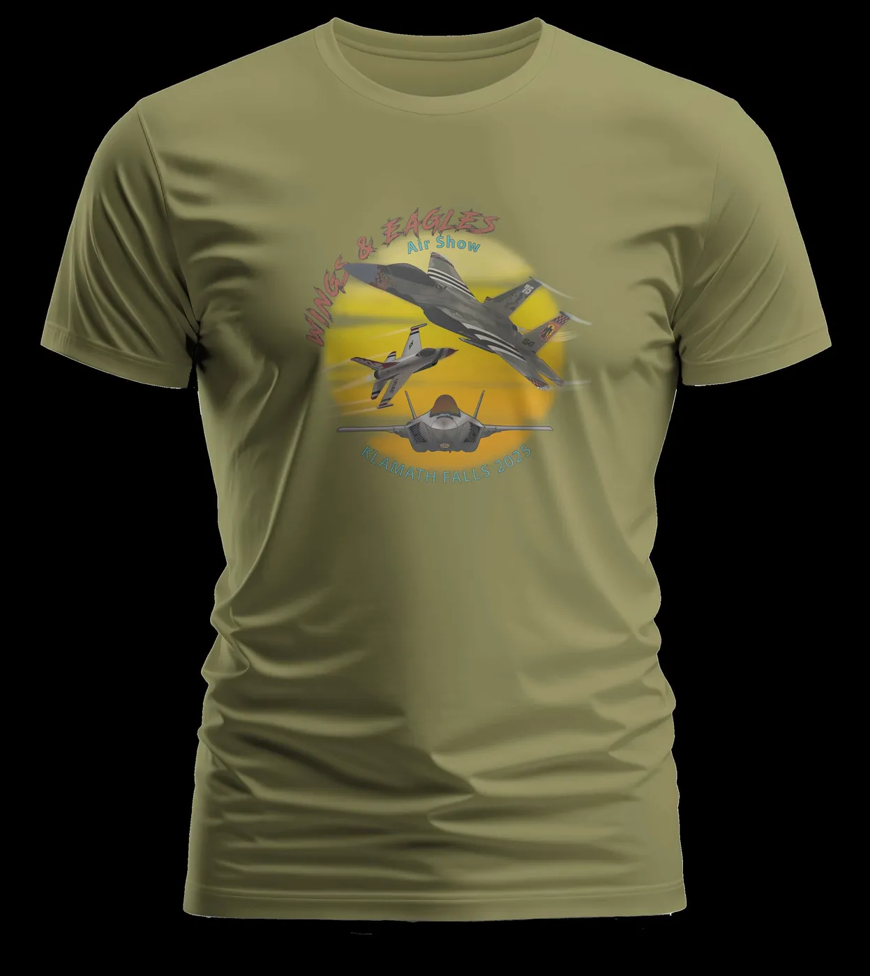 Wings & Eagles Air Show t-shirt mockup