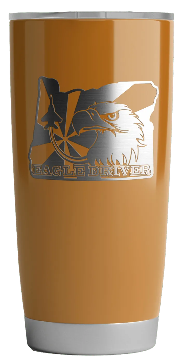 Eagle Driver engraved tumbler